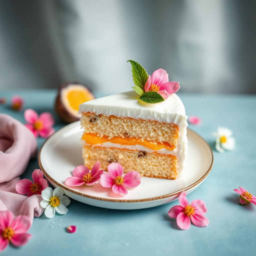 Passionfruit Coconut Cake